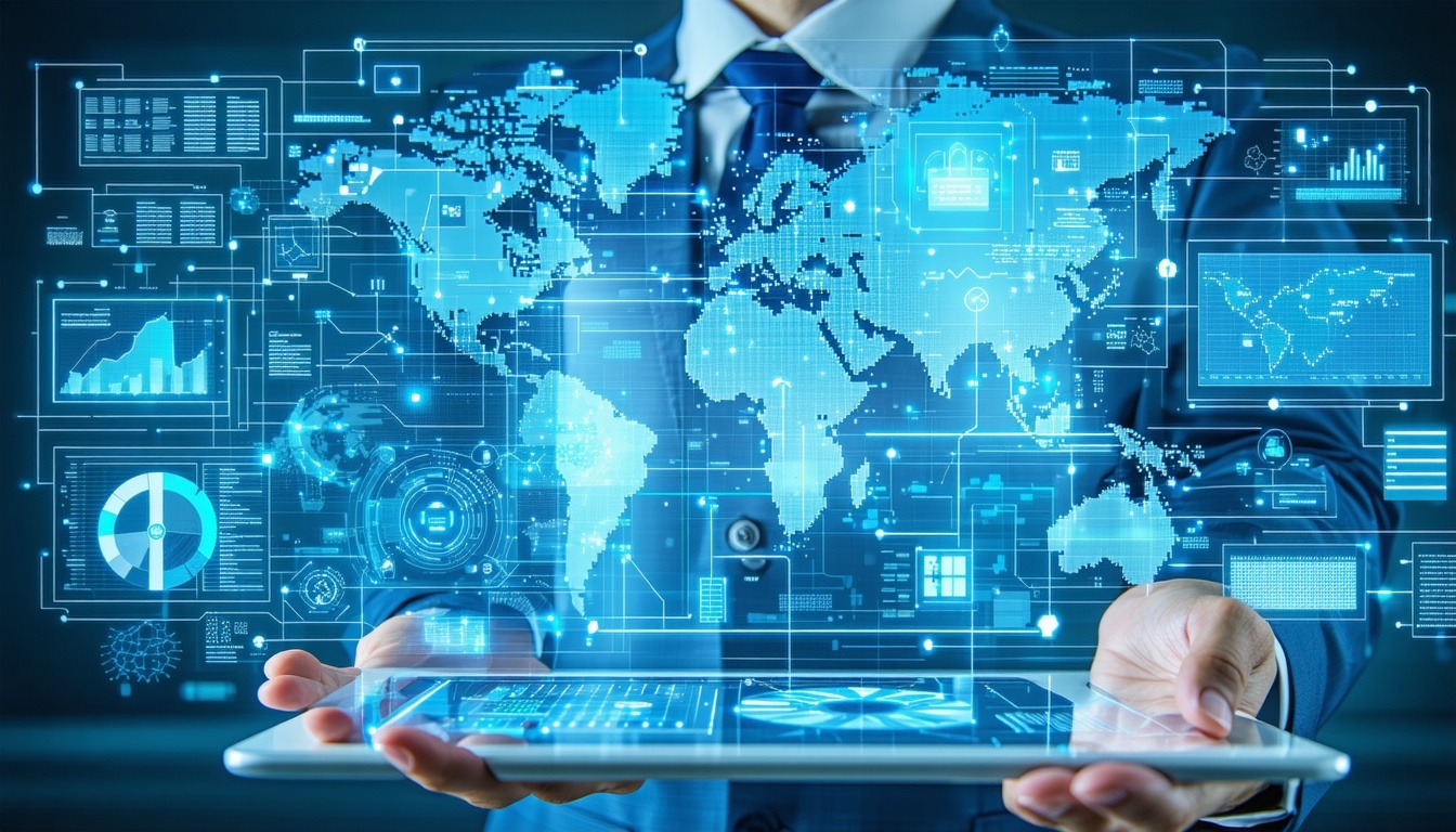 Integrated business technology systems illustration